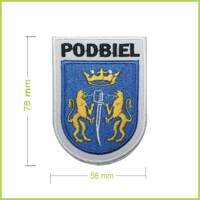 PODBIEL - vyšívaná nášivka