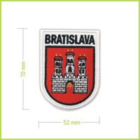 BRATISLAVA - vyšívaná nášivka