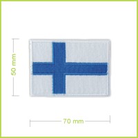 Fínsko - vyšívaná nášivka