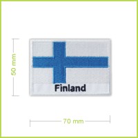 Fínsko I - vyšívaná nášivka