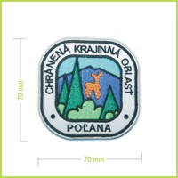 CHKO POĽANA - vyšívaná nášivka