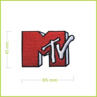 MTV - vyšívaná nášivka