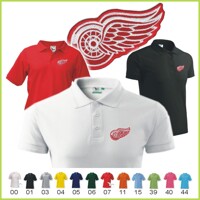 DETROIT RED WINGS - vyšívaná polokošeľa