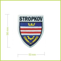 Stropkov - vyšívaná nášivka