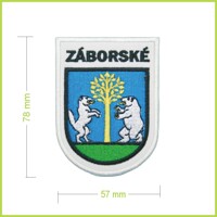 Záborské - vyšívaná nášivka