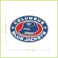 COLUMBUS BLUE JACTETS - vyšívaná nášivka