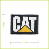 CATERPILLAR  - vyšívaná nášivka
