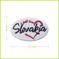 I just love Slovakia - vyšívaná nášivka