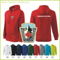 HORSKÁ SLUŽBA 2.0 - vyšívaná mikina ZIPPER