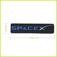 SPACEX - vyšívaná nášivka