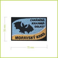 MORAVSKÝ KRAS - vyšívaná nášivka