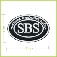 SBS - vyšívaná nášivka