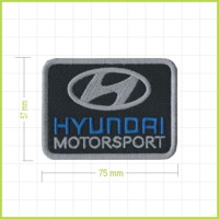 HYUNDAI MOTORSPORT - vyšívaná nášivka