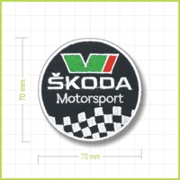 ŠKODA MOTORSPORT - vyšívaná nášivka