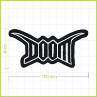 DOOM - vyšívaná nášivka