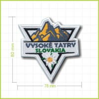 VYSOKÉ TATRY SLOVAKIA - vyšívaná nášivka