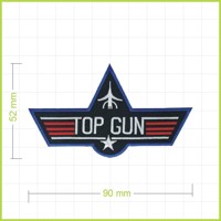 TOP GUN - vyšívaná nášivka