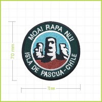 RAPA NUI - vyšívaná nášivka