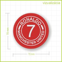 Ronaldo - vyšívaná nášivka