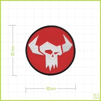 ORK RED - vyšívaná nášivka