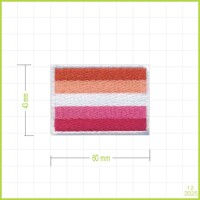 Lesbian Pride Flag - vyšívaná nášivka