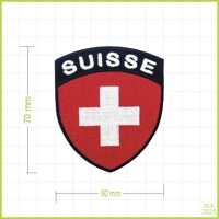 SUISSE - vyšívaná nášivka