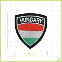 HUNGARY - vyšívaná nášivka