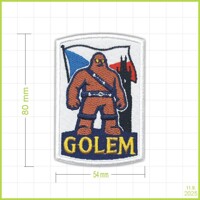 GOLEM - vyšívaná nášivka