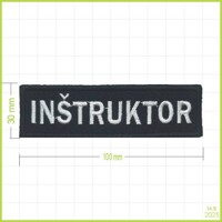 INŠTRUKTOR - vyšívaná nášivka