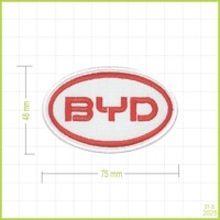 BYD - vyšívaná nášivka