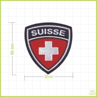 SUISSE 1 - vyšívaná nášivka