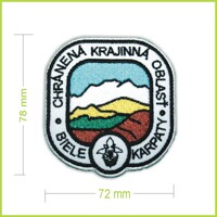 CHKO BIELE KARPATY - vyšívaná nášivka