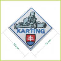 KARTING - vyšívaná nášivka