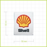 SHELL 1 - vyšívaná nášivka