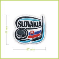 SLOVAKIA HOCKEY - vyšívaná nášivka