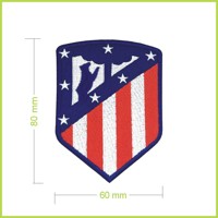 Atlético Madrid - vyšívaná nášivka