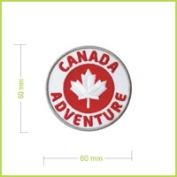 CANADA ADVENTURE - vyšívaná nášivka
