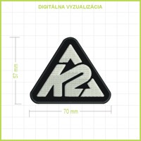 K2 - vyšívaná nášivka