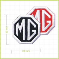 MG - vyšívaná nášivka