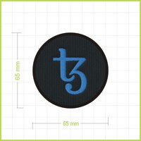 TEZOS - vyšívaná nášivka