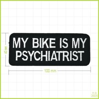 Bicyklová terapia - vyšívaná nášivka