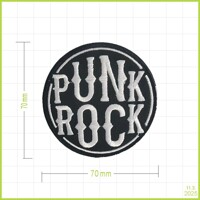 PUNK ROCK - vyšívaná nášivka