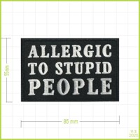 ALLERGIC - vyšívaná nášivka