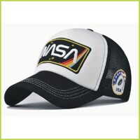 NASA - čierna vyšívaná šiltovka