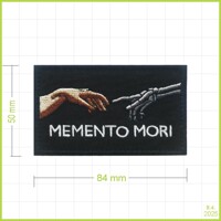 MEMENTO MORI - vyšívaná nášivka