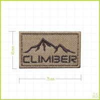CLIMBER - vyšívaná nášivka