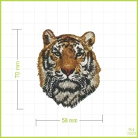 Tyger - vyšívaná nášivka