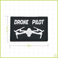 Drone pilot - vyšívaná nášivka
