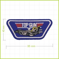 TOP GUN 1 - vyšívaná nášivka