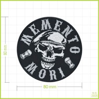 MEMENTO MORI 1 - vyšívaná nášivka
